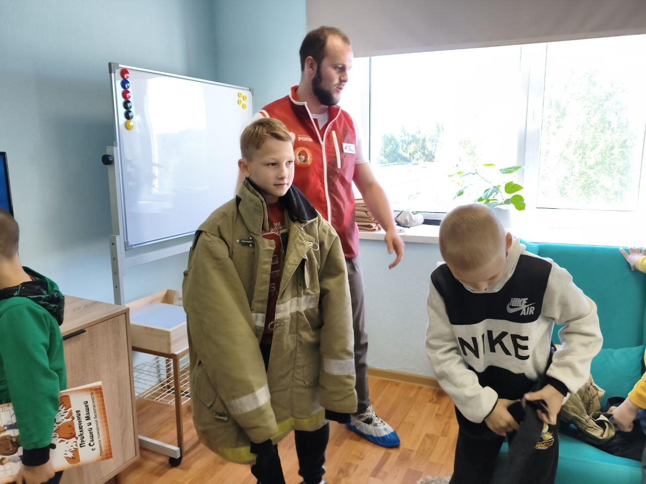 Впервые в Большой пожарной игре приняли участие воспитанники Центра помощи детям.